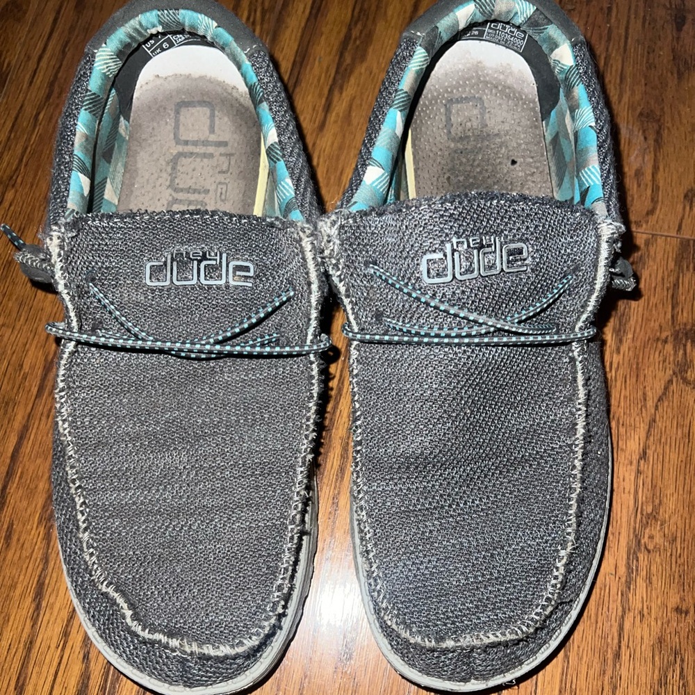 HEY DUDE Wally Sox Charcoal Slip On